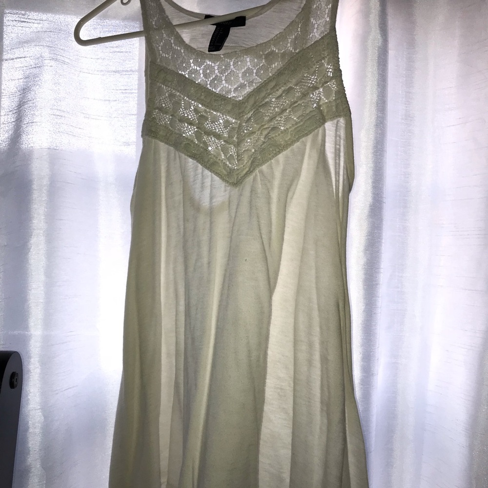 Off-White Forever 21 Crochet Tank